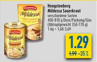 diska Hengstenberg Mildessa 400-810g Angebot