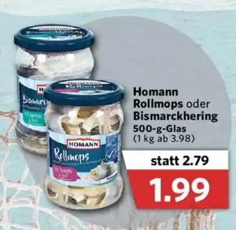 Combi Homann Rollmops oder Bismarckhering 500g Angebot