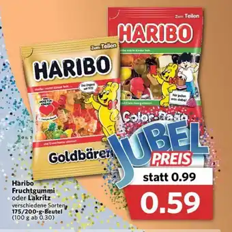 Combi Haribo Fruchtgummi oder Lakritz 175-200g Beutel Angebot