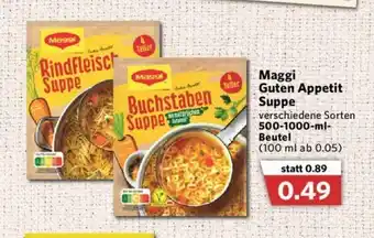 Combi Maggi Guten Appetit Suppe 500-1000ml Beutel Angebot