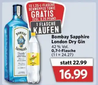 Combi Bombay Sapphire London Dry Gin 0,7L Angebot