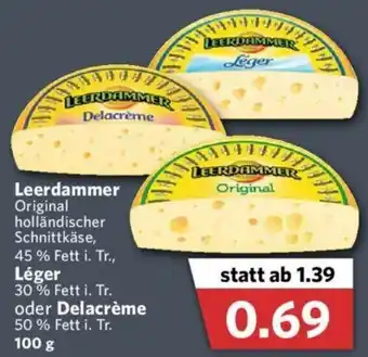 Combi Leerdammer, Léger oder Delacrème 100g Angebot