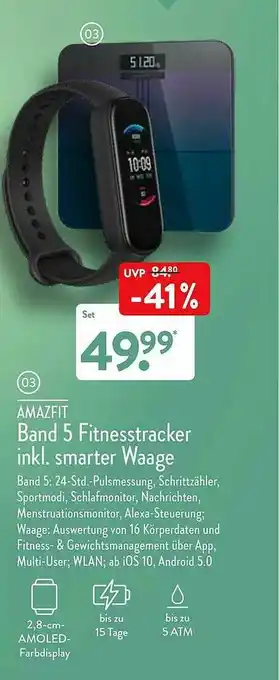 Aldi Nord Amazfit Band 5 Fitnesstracker Inkl. Smartet Waage Angebot