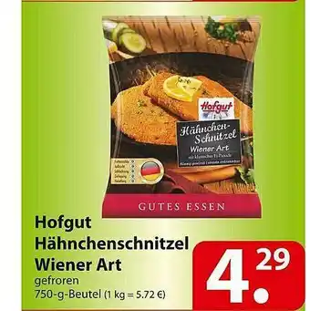 Famila Nord Ost Hofgut Hähnchenschnitzel Wiener Art Angebot