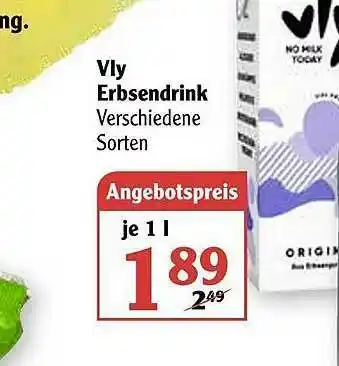 Globus Vly Erbsendrink Angebot