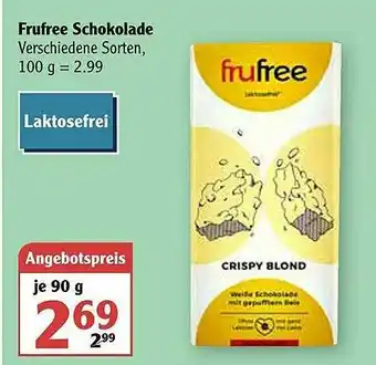 Globus Frufree Schokolade Angebot