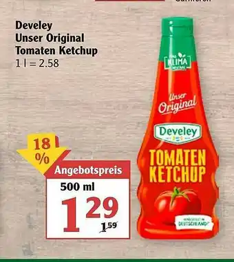 Globus Develey Unser Original Tomaten Ketchup Angebot