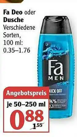 Globus Fa Deo Oder Dusche Angebot