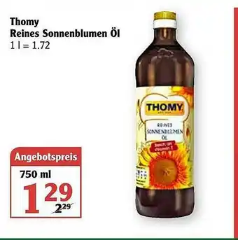 Globus Thomy Reines Sonnenblumen öl Angebot