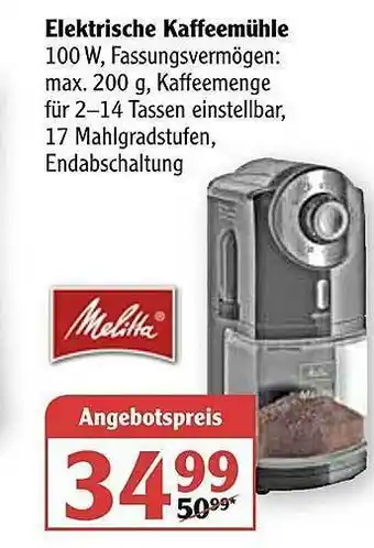 Globus Elektrische Kaffeemühle Angebot