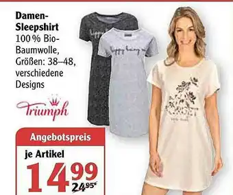 Globus Damen Sleepshirt Angebot