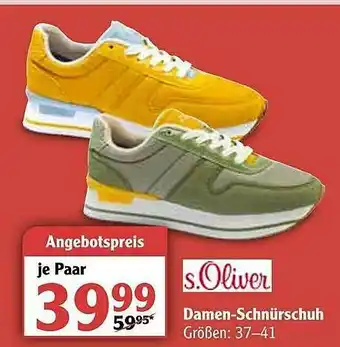 Globus S.oliver Damen-schnürschuh Angebot