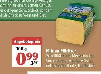 Globus Milram Müritzer Angebot