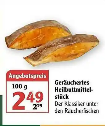 Globus Geräuchertes Heilbuttmittel Stück Angebot