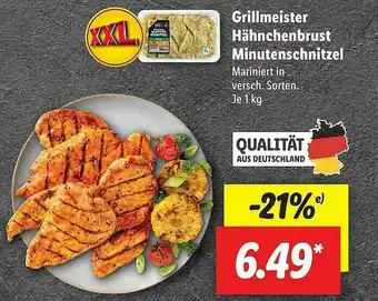 Lidl Grillmeister Hähnchenbrust Minutenschnitzel Angebot