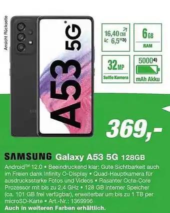 EP Samsung galaxy a53 5g 128gb Angebot