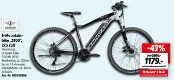 Lidl Zundapp E-Mountainbike Z800, 27,5 Zoll Angebot