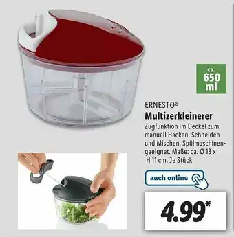 Lidl Ernesto Multizerkleinerer Angebot