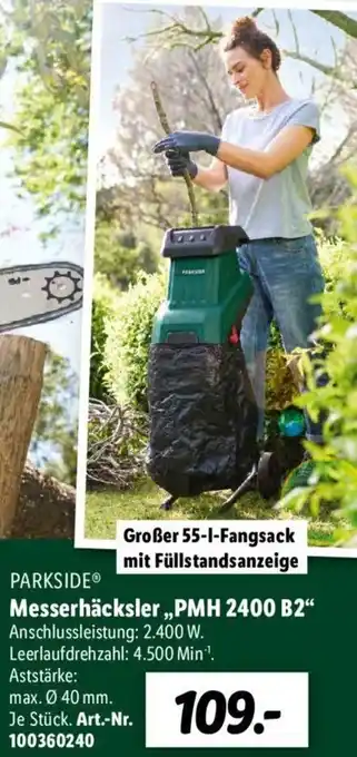 Lidl Parkside Messerhäcksler PMH 2400 B2 Angebot