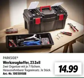 Lidl Parkside Werkzeugkoffer, 23 Zoll Angebot