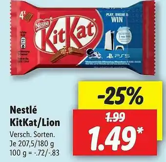 Lidl Nestlé Kitkat Oder Lion Angebot