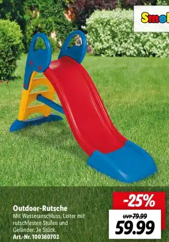 Lidl Smoby Outdoor Rutsche Angebot