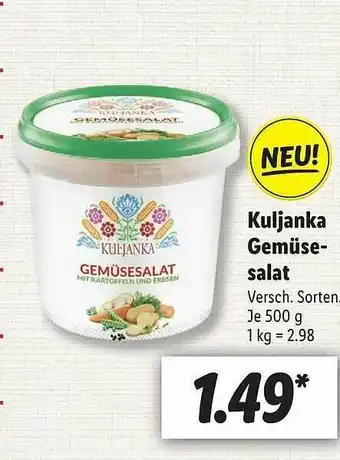 Lidl Kuljanka Gemüsesalat Angebot