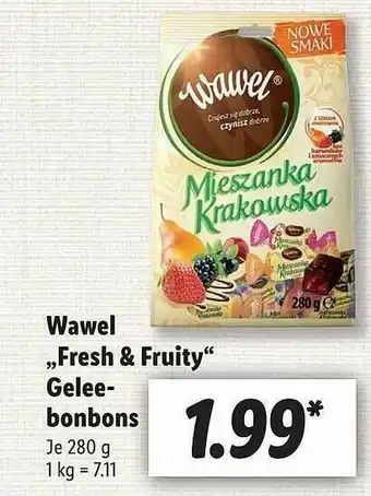 Lidl Wawel „fresh & Fruity” Geleebonbons Angebot