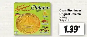 Lidl Oscar Pischinger Original Oblaten Angebot