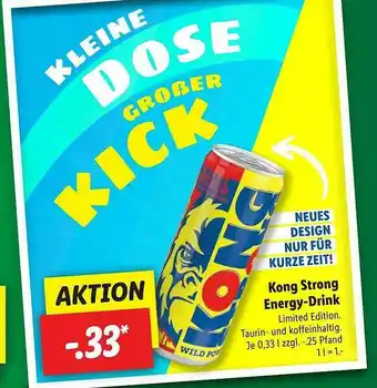 Lidl Kong Strong Energy Drink Angebot