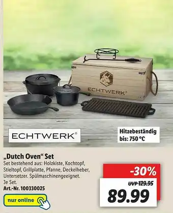 Lidl Echtwerk „dutch Oven” Set Angebot