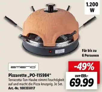 Lidl Emerio Pizzarette ,,PO-115984" Angebot