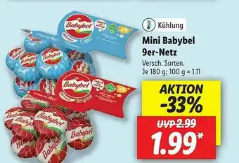 Lidl Mini Babybel 9er-netz Angebot