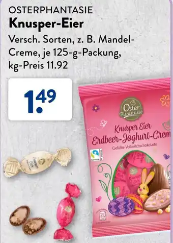 Aldi Süd Osterphantasie Knusper Eier 125 g Packung Angebot