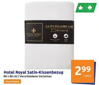 Action Hotel Royal Satin Kissenbezug 80 x 80 cm Angebot