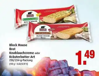 Markant Block House Brot Knoblauchcreme Oder Kräuterbutter Art Angebot