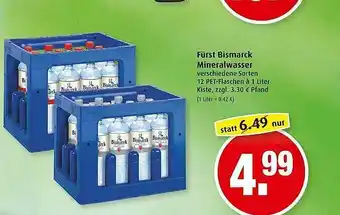 Markant Fürst Bismarck Mineralwasser Angebot