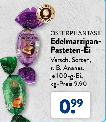 Aldi Süd Osterphantasie Edelmarzipan Pasteten-Ei 100 g Angebot