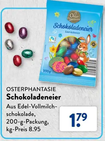 Aldi Süd Osterphantasie Schokoladeneier 200 g Packung Angebot