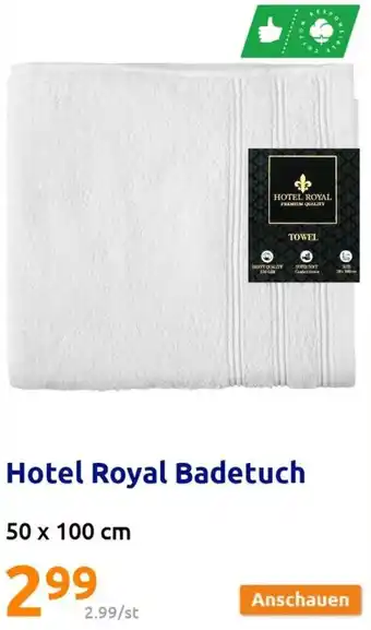 Action Hotel Royal Badetuch 50 x 100 cm Angebot