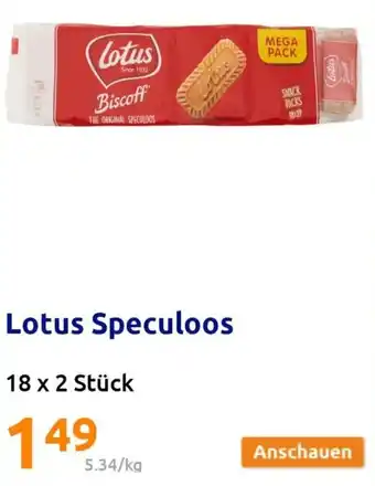 Action Lotus Speculoos 18 x 2 Stück Angebot