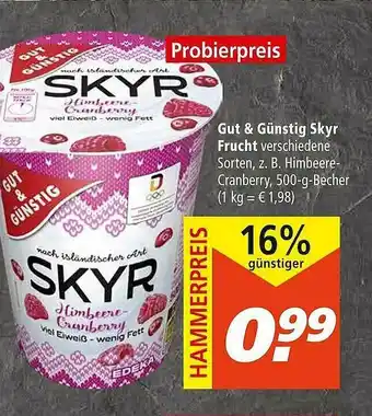 Marktkauf Gut & Günstig Skyr Frucht Angebot