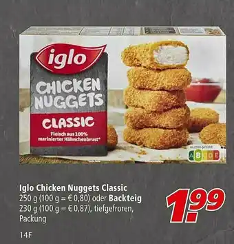 Marktkauf Iglo Chicken Nuggets Classic Oder Backteig Angebot