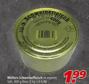 Marktkauf Müller Schweinefleisch Angebot