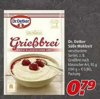 Marktkauf Dr. Oetker Süße Mahlzeit Angebot