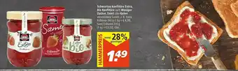 Marktkauf Schwartau Konfitüre Extra, Bio Konfitüre Auch Weniger Zucker,samt Oder Gelee Angebot