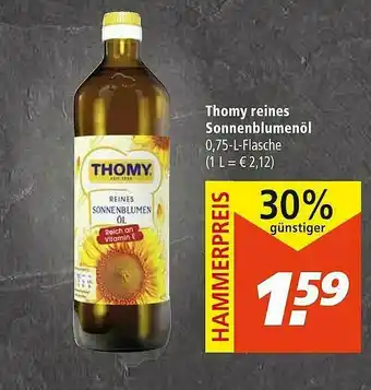 Marktkauf Thomy Reines Sonnenblumenöl Angebot