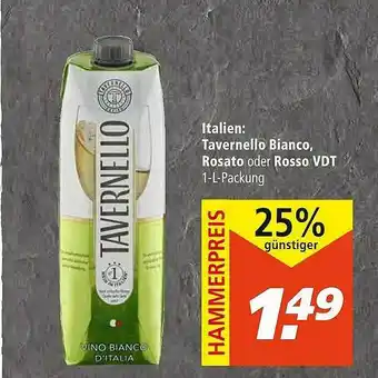 Marktkauf Italien: Tavernello Bianco, Rosato Oder Rosso CDT Angebot