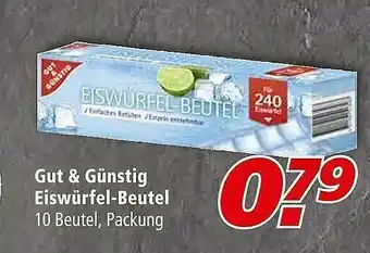 Marktkauf Gut & Günstig Eiswürfel-beutel Angebot