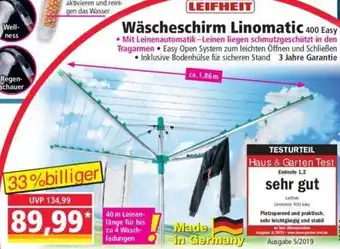 Norma Leifheit Wäscheschirm Linomatic 400 Easy Angebot